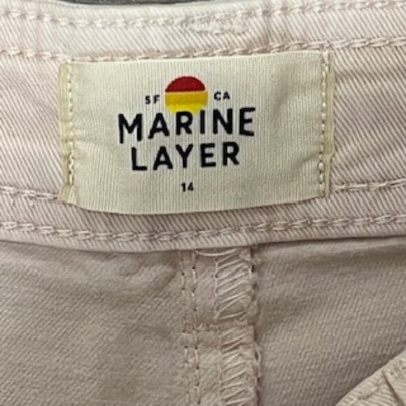 NEW Marine Layer Peach Whip Jeans Women’s Pants Sz 14 Cropped High Waist NWT - Picture 9 of 10